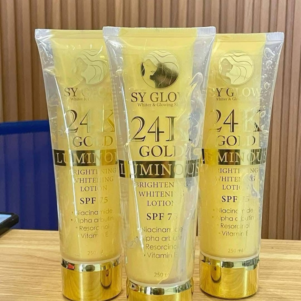 Sy Glow Gold Lotion 24K Luminous WHITENING LOTION with SPF 75